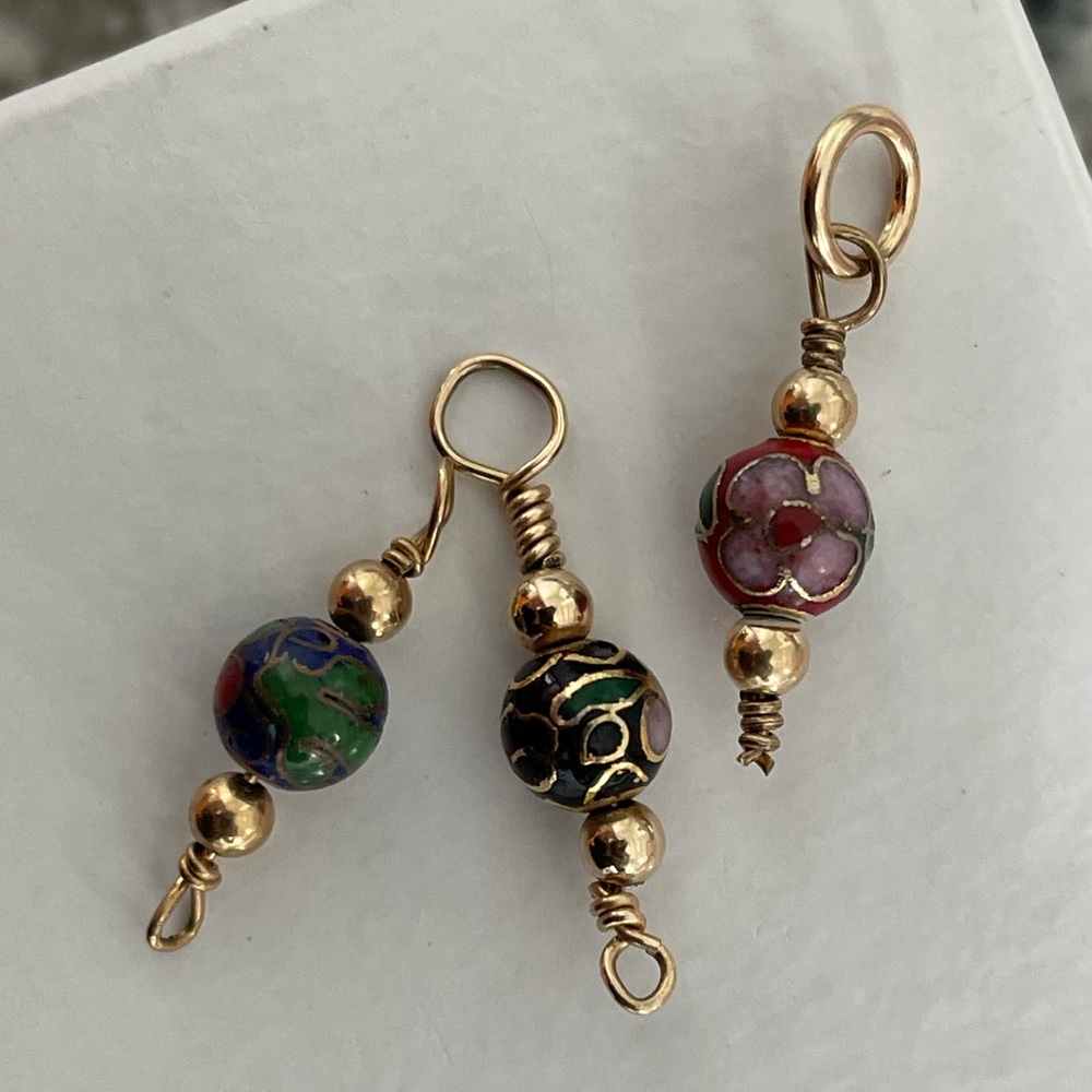 Vintage Cloisonne Beads